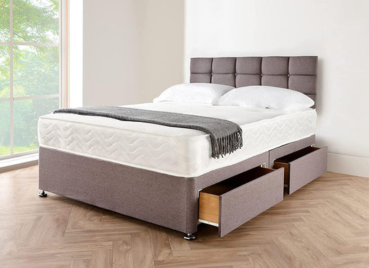 DIVAN BED CUBED HEADBOARD