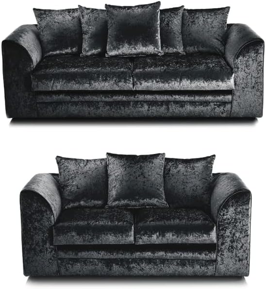 DYLAN CRUSHED VELVET 3+2 SEATER SOFA