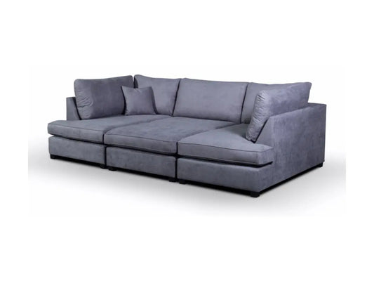 GREY U SHAPE CINEMA SOFA