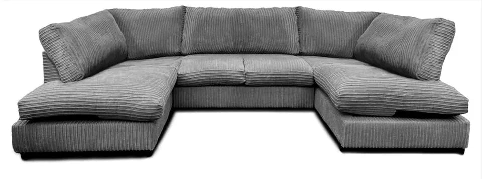 JUMBO CORD FABRIC U SHAPE SOFAS