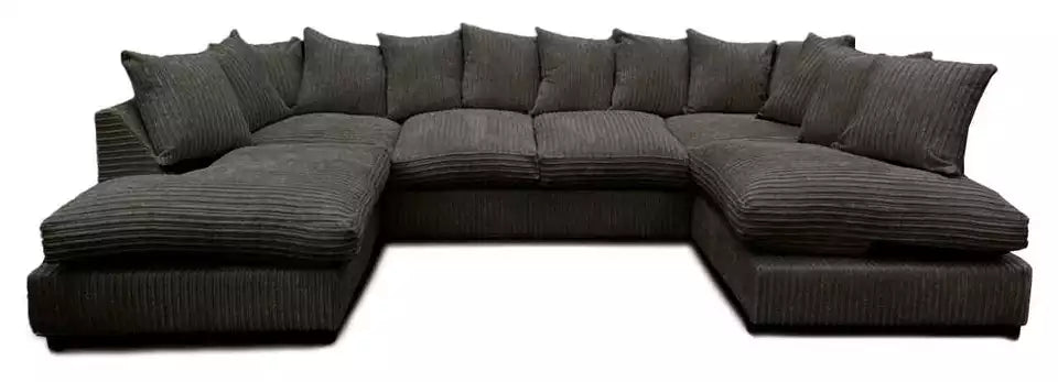 JUMBO CORD FABRIC U SHAPE SOFAS