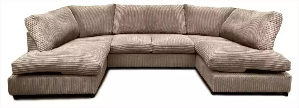 JUMBO CORD FABRIC U SHAPE SOFAS