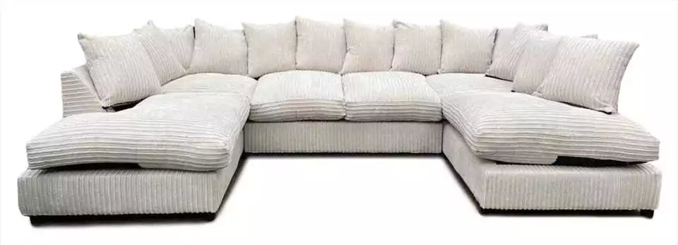 JUMBO CORD FABRIC U SHAPE SOFAS